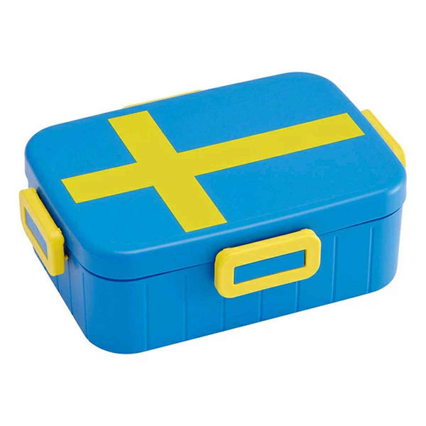 お弁当箱4点ロックランチボックス1段ストックホルム国旗900ml