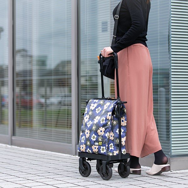 ショッピングカートサイドフィット4輪横押しおしゃれ旅行