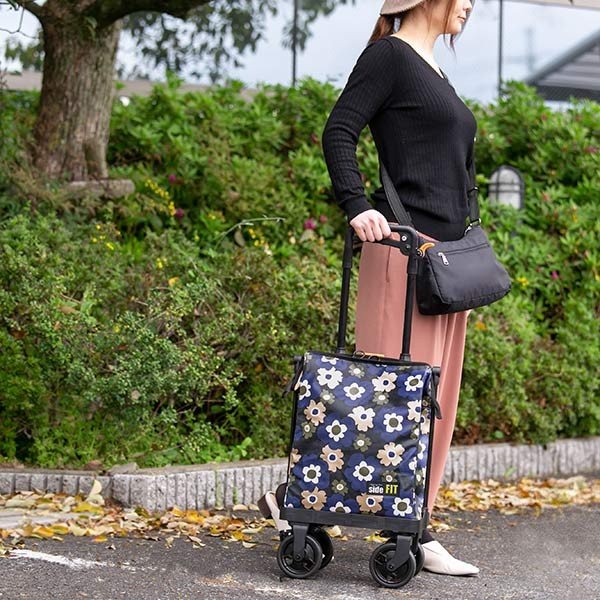 ショッピングカートサイドフィット4輪横押しおしゃれ旅行