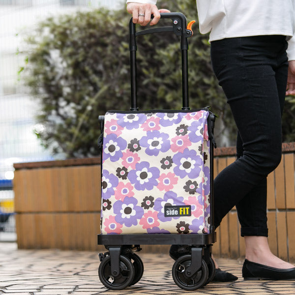 ショッピングカートサイドフィット4輪横押しおしゃれ旅行