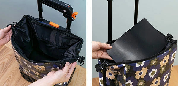 ショッピングカートサイドフィット4輪横押しおしゃれ旅行