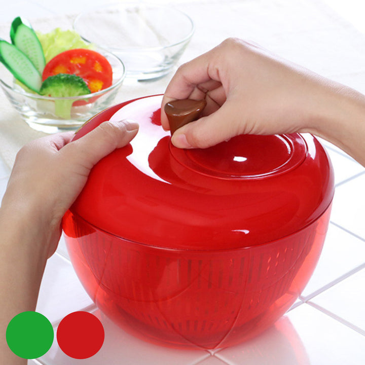 アップルサラダスピナー野菜水切り器りんご型グリーン