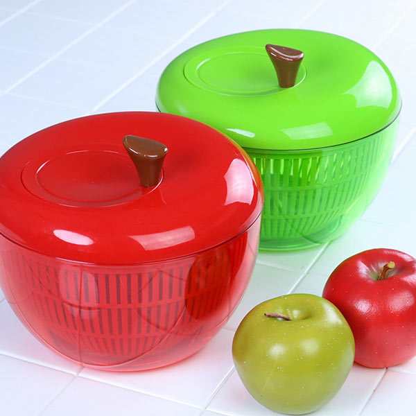 アップルサラダスピナー野菜水切り器りんご型グリーン
