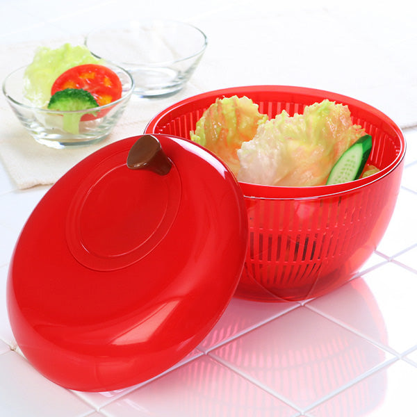 アップルサラダスピナー野菜水切り器りんご型グリーン