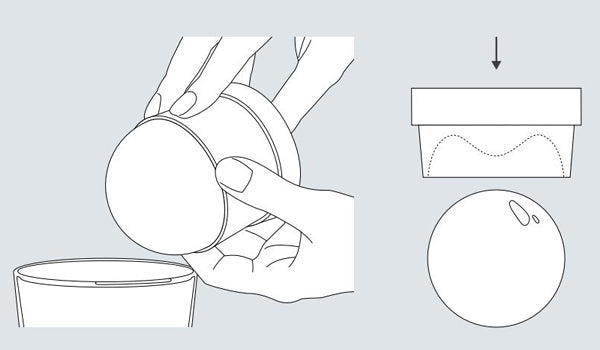 製氷器丸氷アイスボールメーカープレミアム同色2個セット