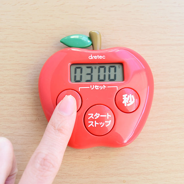 キッチンタイマーマグネット付きリンゴタイマー