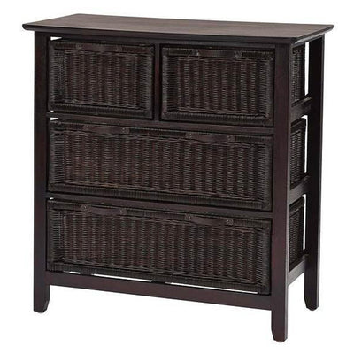 籐 ラタンチェスト 3段 幅81cm ランドリーチェスト ラタン家具