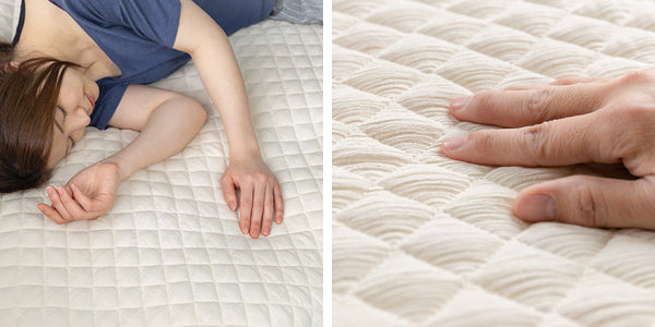 敷きパッドシングル高島ちぢみ無漂白無着色綿100％日本製