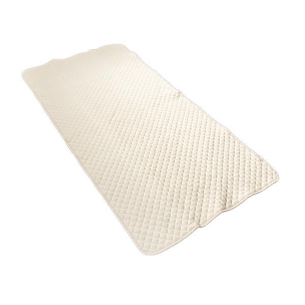 敷きパッドシングル高島ちぢみ無漂白無着色綿100％日本製