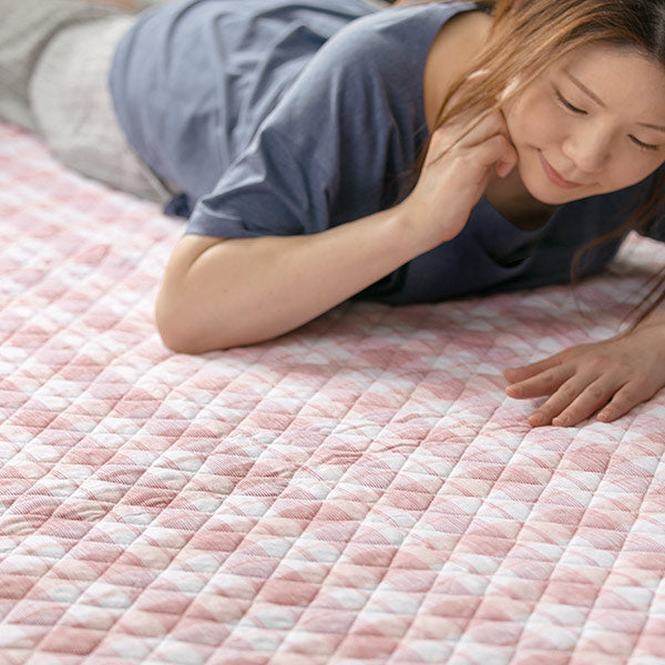 敷きパッドシングル高島ちぢみ冷感綿100％日本製