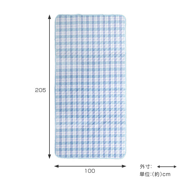 敷きパッドシングル高島ちぢみ冷感綿100％日本製