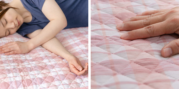 敷きパッドシングル高島ちぢみ冷感綿100％日本製