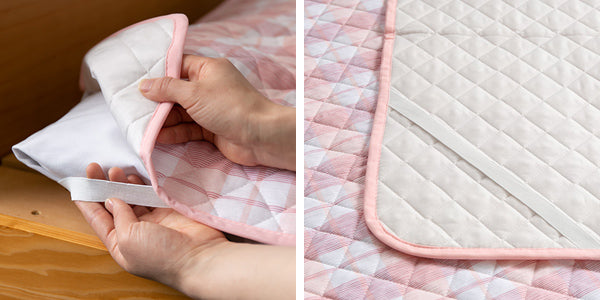 敷きパッドシングル高島ちぢみ冷感綿100％日本製