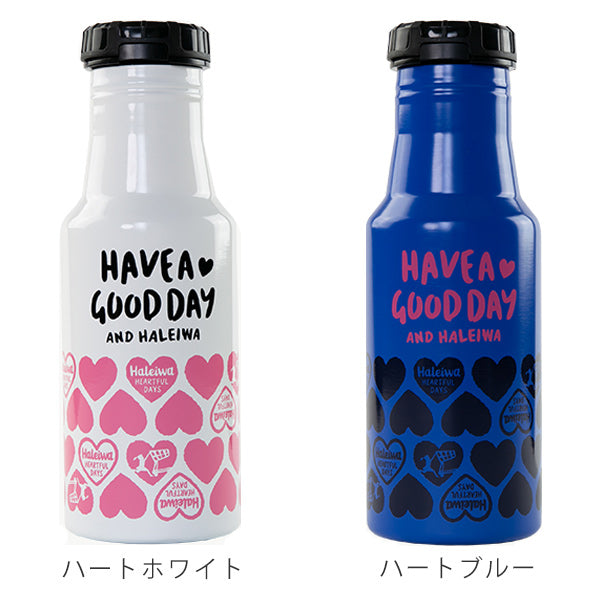 水筒ステンレスマグボトルロッコワンタッチボトル500mlハートホワイト