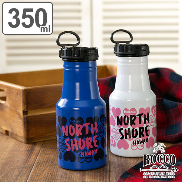 水筒ステンレスマグボトルロッコワンタッチボトル350mlハートホワイト