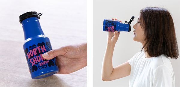 水筒ステンレスマグボトルロッコワンタッチボトル350mlハートホワイト