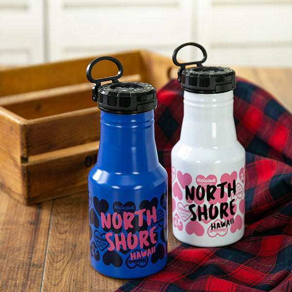 水筒ステンレスマグボトルロッコワンタッチボトル350mlハートホワイト