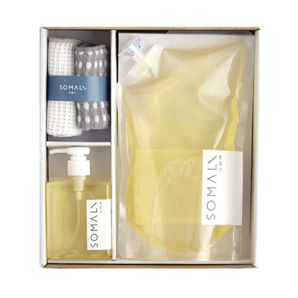 SOMALIギフトセットたっぷり食器洗いセットギフトＡ台所用石けん台所用石けん詰替用