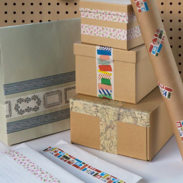 クラフトテープ粘着テープ幅広mtforPACK飾り罫幅45mm