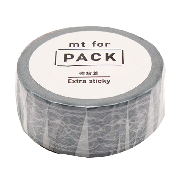 クラフトテープ粘着テープ幅広mtforPACKフラワーレース幅25mm