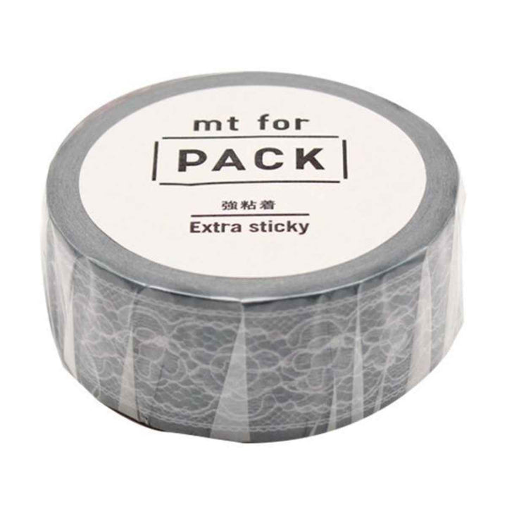 クラフトテープ粘着テープ幅広mtforPACKフラワーレース幅25mm