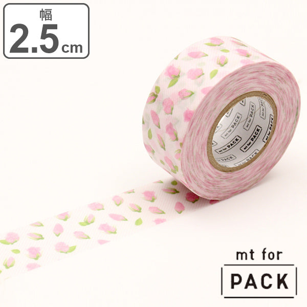 クラフトテープ粘着テープ幅広mtforPACKつぼみ幅25mm