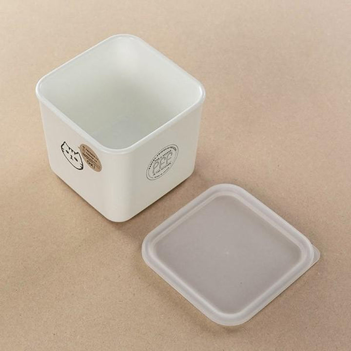 保存容器1.1L猫柄角型PFFNECOスクエアストッカーM樹脂製