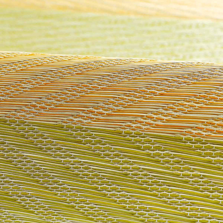 ラグい草ラグ191×250cm日本製滑り止め約3畳薄手ござ裏貼りレーヴブルー