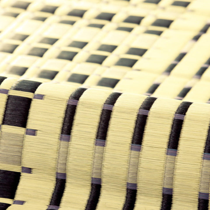 ラグい草ラグ191×250cm日本製滑り止め約3畳薄手ござ裏貼り築彩ブルー