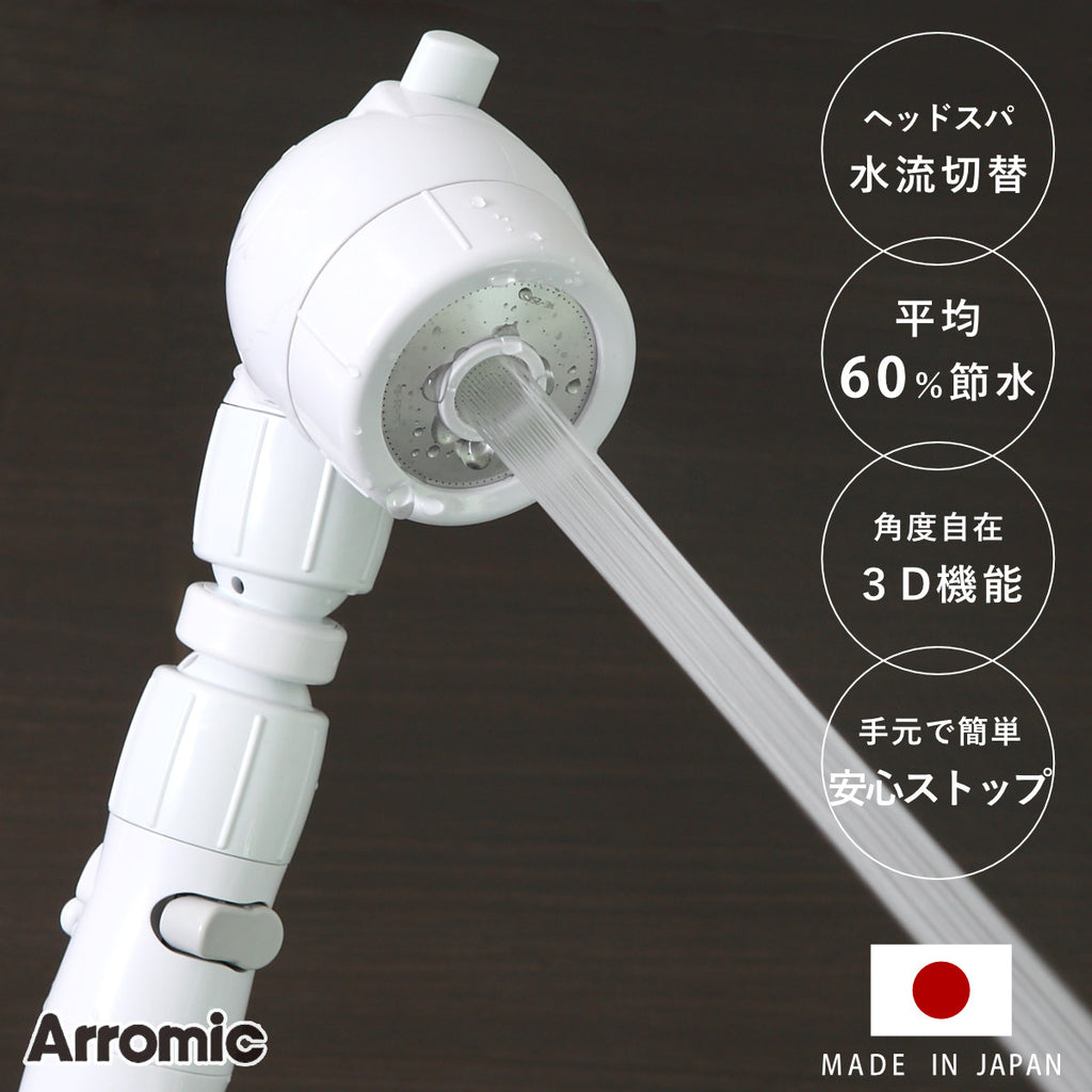 シャワーヘッド 節水 3D earth shower Head SPA スリーディ・シャワー ヘッドスパ