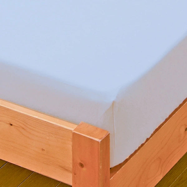 ベッドパッドボックスシーツセットシングル洗える日本製ブルー