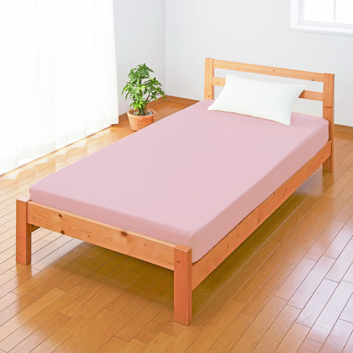 ベッドパッドボックスシーツセットシングル洗える日本製ブルー