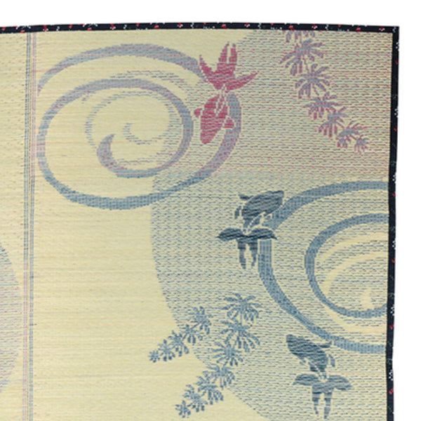 ラグい草ラグ176×176cm約2畳薄手ござ裏貼り涼水