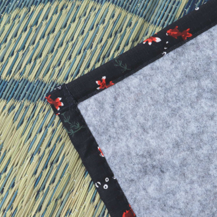 ラグい草ラグ176×230cm約2.5畳薄手ござ裏貼り涼水