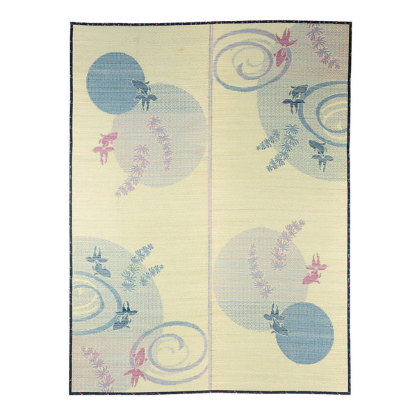 ラグい草ラグ176×230cm約2.5畳薄手ござ裏貼り涼水