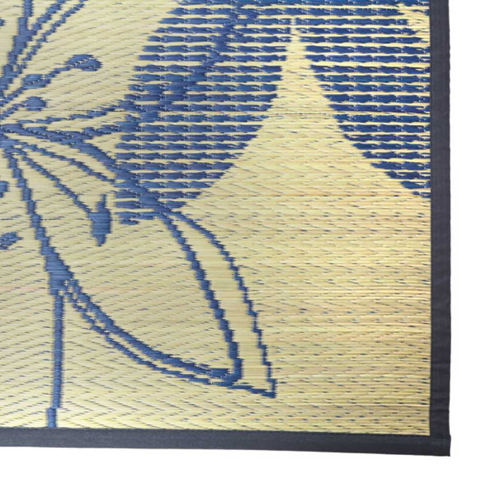 ラグい草ラグ191×250cm約3畳薄手ござ裏貼りフェアリーブルー