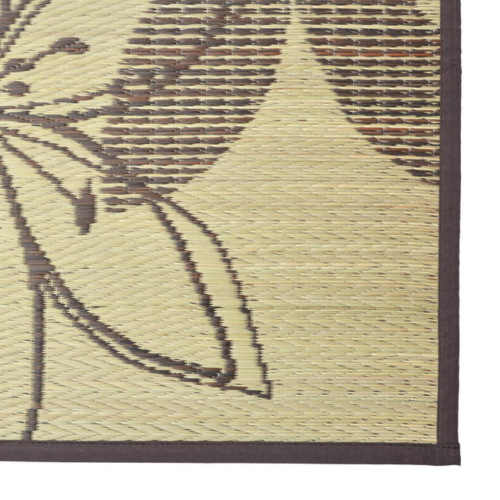 ラグい草ラグ191×250cm約3畳薄手ござ裏貼りフェアリーブルー