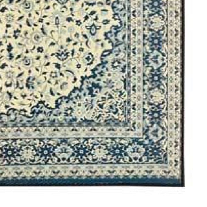 ラグい草ラグ191×191cm約2.5畳薄手ござ裏貼りコンチェルトブルー