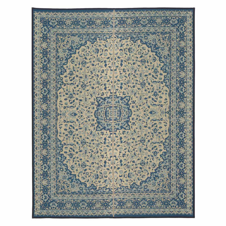 ラグい草ラグ191×250cm約3畳薄手ござ裏貼りコンチェルトブルー