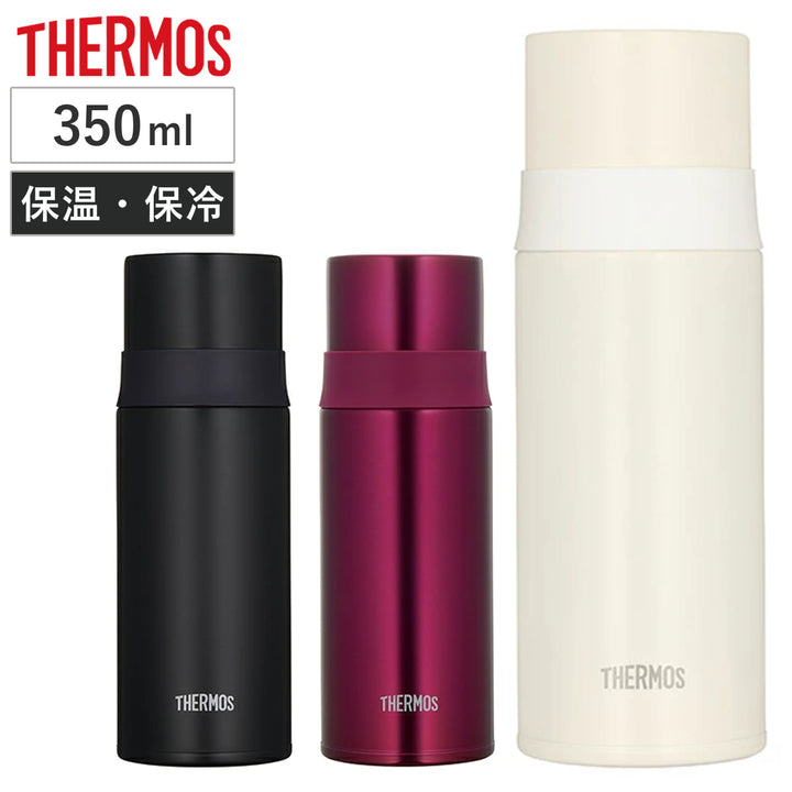 水筒サーモス（thermos）ステンレススリムボトルコップ付きFFM-351350mlマットブラック