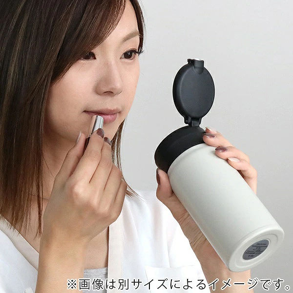 水筒鏡付きステンレスマグボトルミラーマグボトル480mlマットブルー