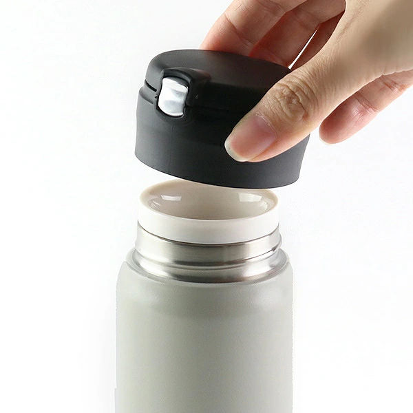 水筒鏡付きステンレスマグボトルミラーマグボトル480mlマットブルー