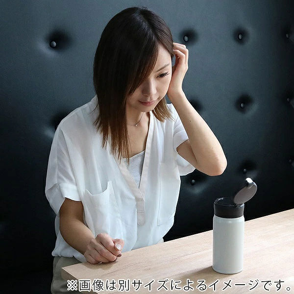 水筒鏡付きステンレスマグボトルミラーマグボトル480mlマットブルー