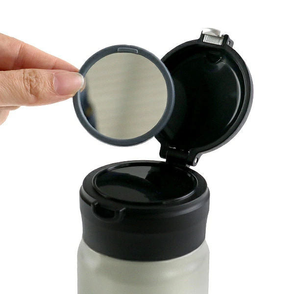 水筒鏡付きステンレスマグボトルミラーマグボトル480mlマットブルー