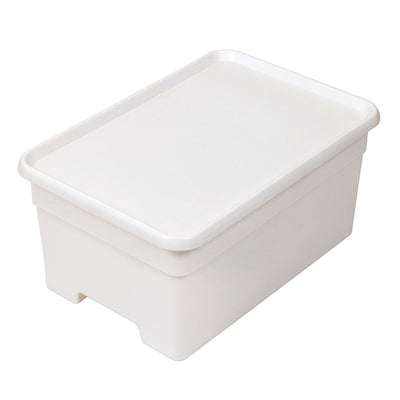 収納ボックス L 幅34×奥行49×高さ23cm オンボックス フタ付き 日本製 プラスチック
