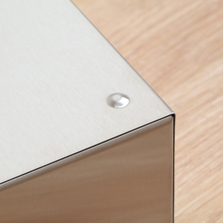 ティッシュケースティッシュボックスKochelケッヘルステンレス2way壁掛け平置きシルバー