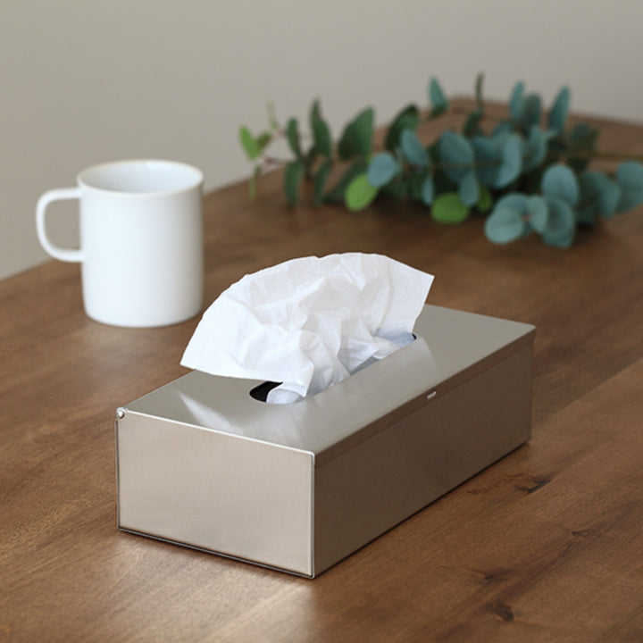 ティッシュケースティッシュボックスKochelケッヘルステンレス2way壁掛け平置きシルバー