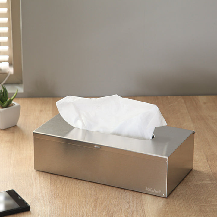 ティッシュケースティッシュボックスKochelケッヘルステンレス2way壁掛け平置きシルバー