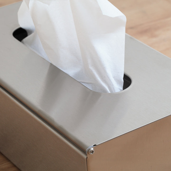 ティッシュケースティッシュボックスKochelケッヘルステンレス2way壁掛け平置きシルバー