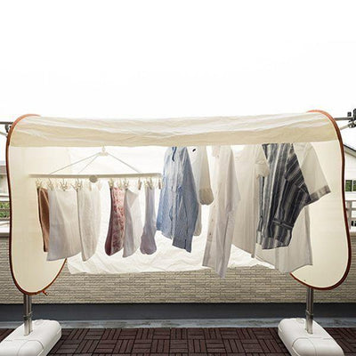 雨よけカバー 洗濯ものカバー ワイド 花粉 黄砂 ほこり 洗濯物保護カバー 洗濯日和ネクスト